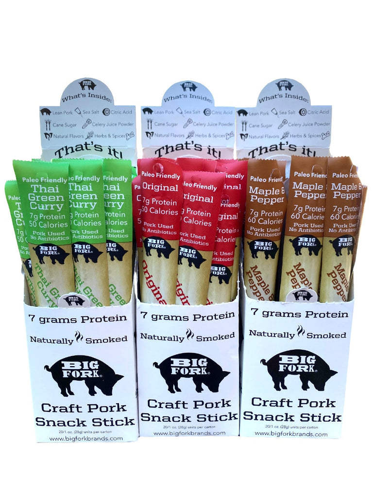 Craft Pork Snack Stick Collection (60 Sticks Total)