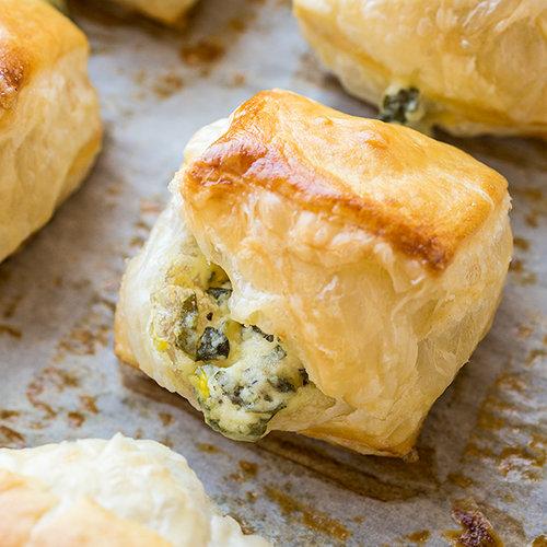 Bacon Sausage, Spinach, and Feta Bites