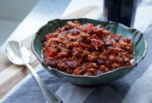 60 MINUTE CULINARY FIGHT CLUB BACON SAUSAGE CHILI