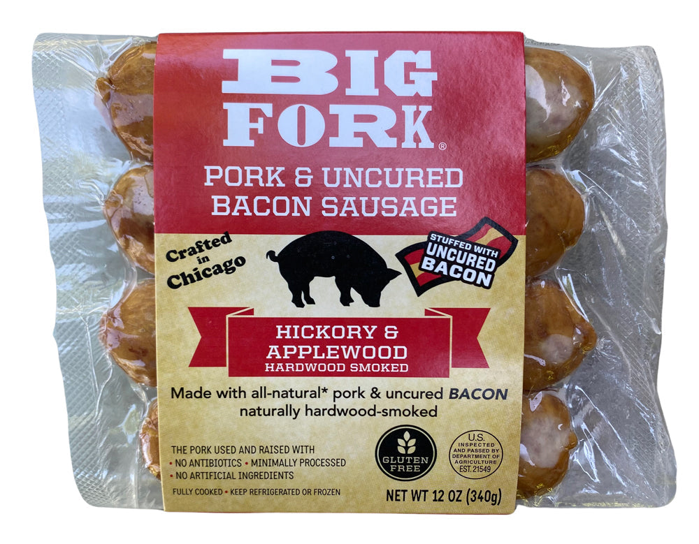 Hickory and Applewood Bacon Sausage by Big Fork 