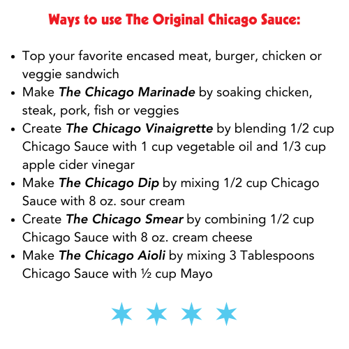 Chicago Sauce & Chicago Fire Sauce