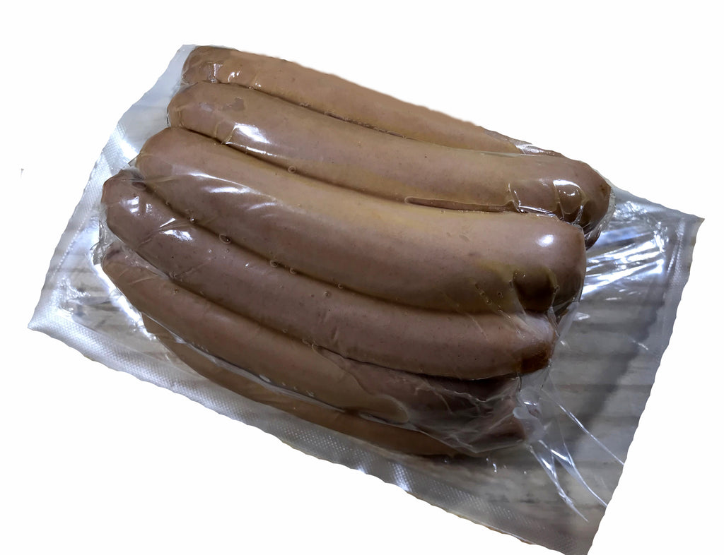 Big Fork Brand's Bacon Hot Dogs in package
